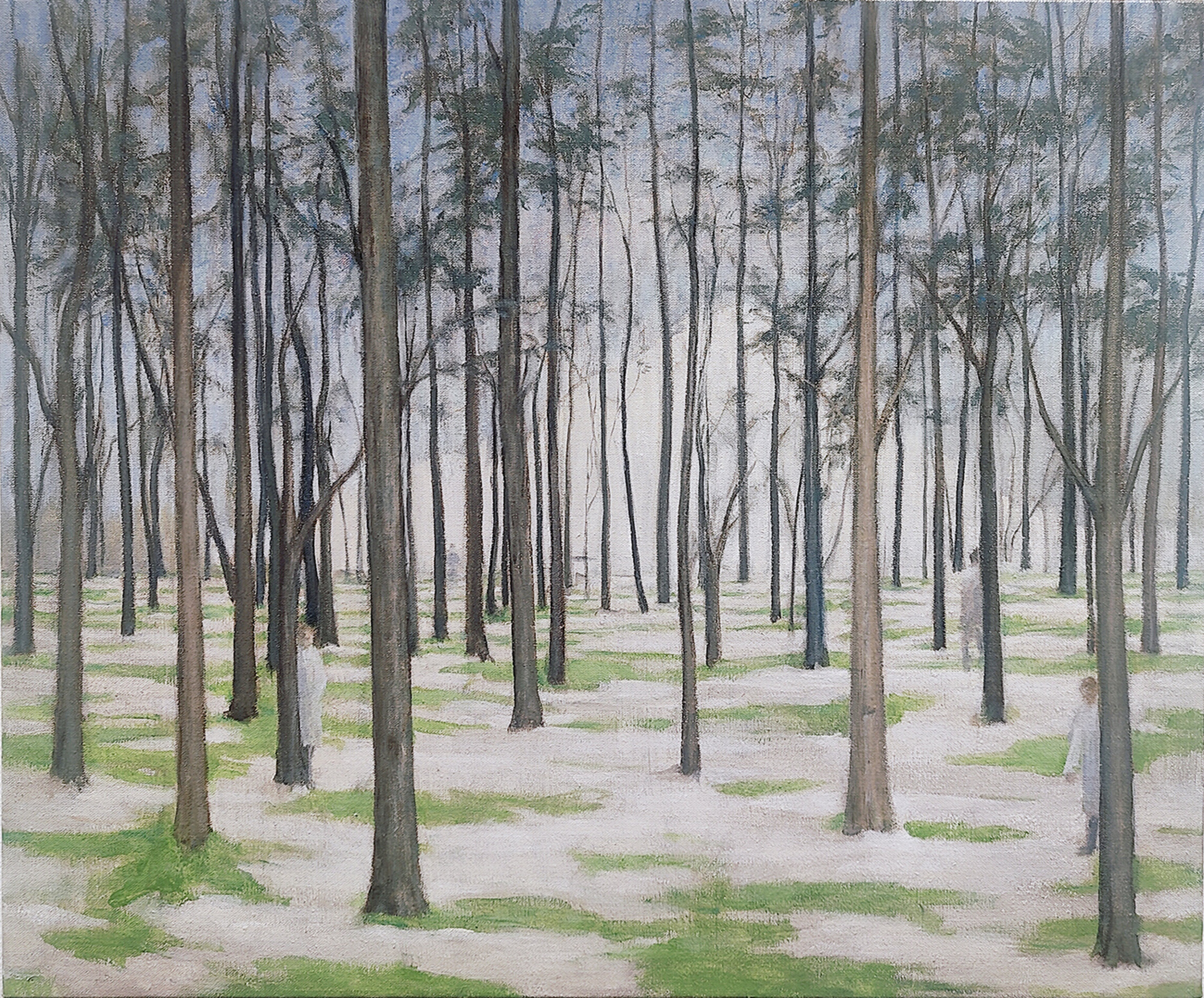 oliemaleri træer 50 x 60 cm 